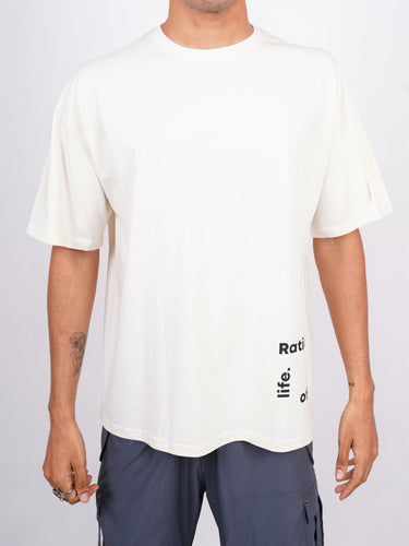 Surreal Round Neck Drop Sleeved Oversized Tee (T-shirt) - BurgerBae