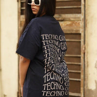 Techno Gang Oversized Tee (T-shirt) Oversized T-shirt Burger Bae 