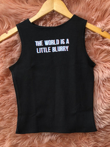 The World Is A Little Blurry Rachel Tank - BurgerBae