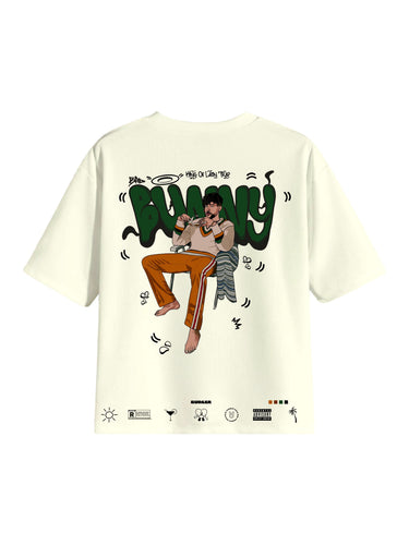The Bad Bunny Cartoon art Drop Sleeved Tee for Men and Women