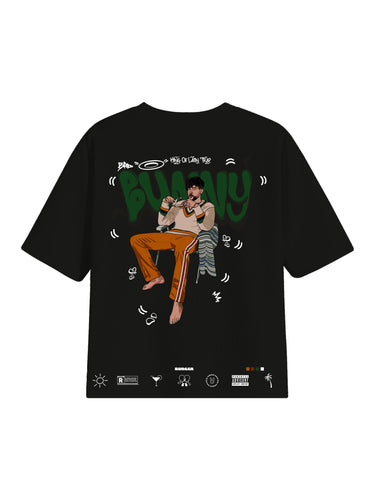 The Bad Bunny Cartoon art Drop Sleeved Tee for Men and Women