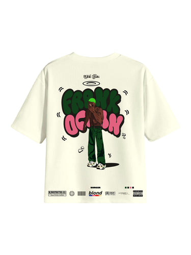 The Frank Ocean: Blonde Cartoon art Drop Sleeved Tee for Men and Women
