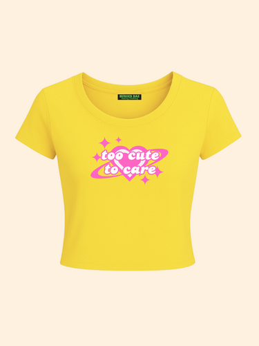 Too Cute To Care it Girl Baby tee for Women