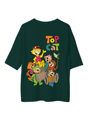 Top Cat : Burger Bae Oversized Tee For Men and Women