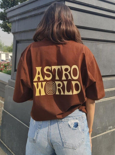 Travis Scott Astro World Oversized Tee (T-shirt) Oversized T-shirt Burger Bae