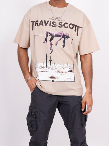 Travis Scott : Birds In the Trap Oversized Unisex Tee (T-shirt) - BurgerBae