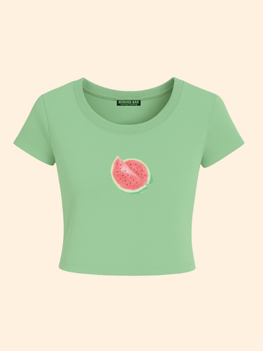 Watermelon it Girl Baby tee for Women