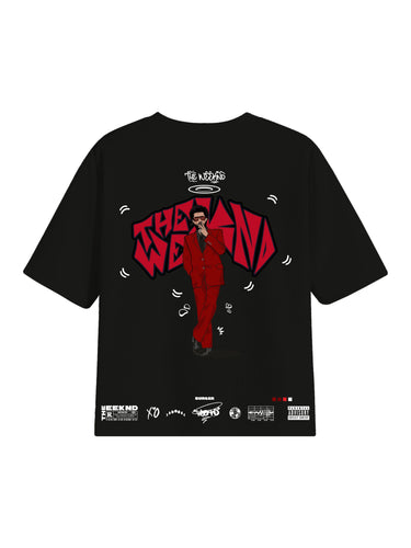 The Weeknd Cartoon art Drop Sleeved Tee for Men and Women