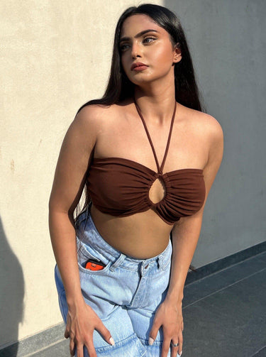 Zoe Tube Camisole Burger Bae XS Coffee Brown