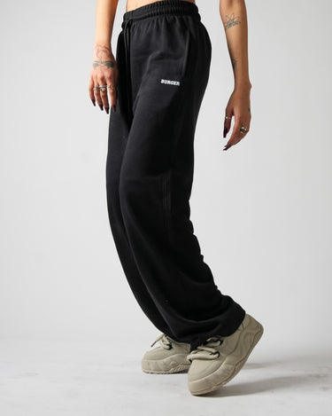 Black Irish Track Pants(Mid Rise Regular Fit) For Men And Women