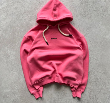 Ye Burger Logo Heavyweight Baggy Hoodie For Men