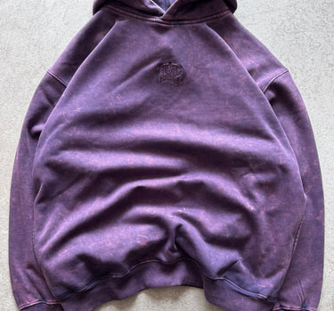 BlackBerry Purple Acid wash Hoodie