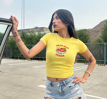 Salsa over drama It Girl baby tee