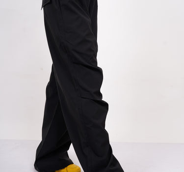 Burger Parachute Pants (Black) For Women