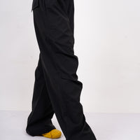 Burger Parachute Pants (Black) For Women