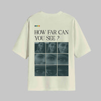 The how far can you see tee - Vision Drop Sleeved  tee   For Men and Women