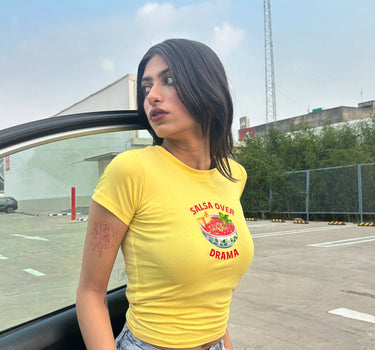 Salsa over drama It Girl baby tee