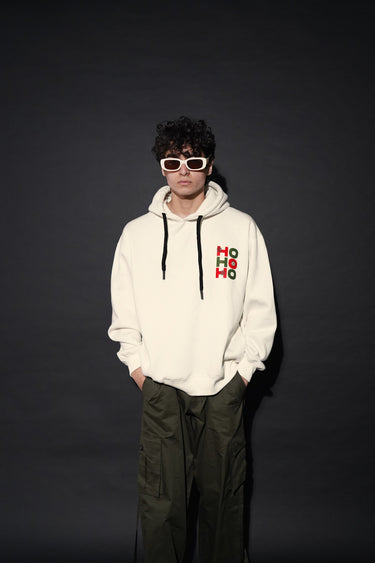 Ho Ho Ho : Heavyweight Baggy Unisex Hoodie