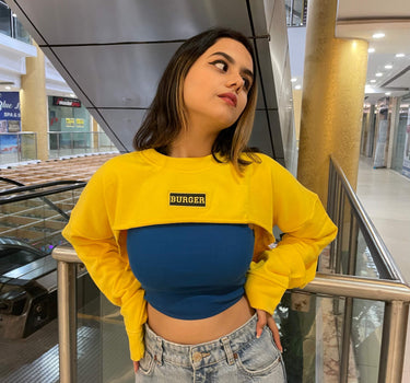 Secret Color Bust crop Sweat