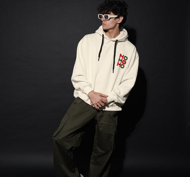Ho Ho Ho : Heavyweight Baggy Unisex Hoodie