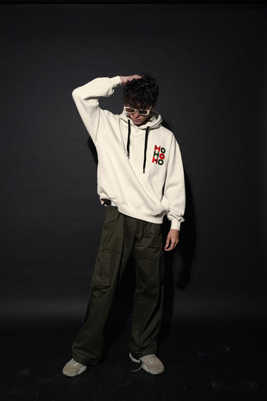 Ho Ho Ho : Heavyweight Baggy Unisex Hoodie