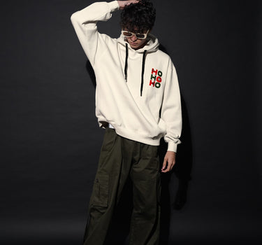 Ho Ho Ho : Heavyweight Baggy Hoodie For Men