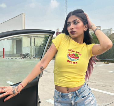 Salsa over drama It Girl baby tee