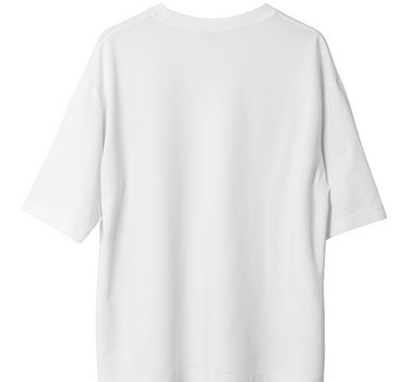 Basic : Burger Bae Round Neck Oversized Tee For Men
