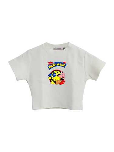 Pac Man : Burger bae Round Neck BABY TEE For Women