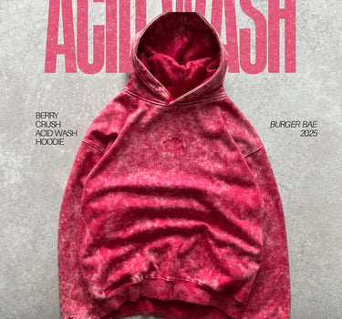 Berry Crush Acid Wash Hoodie