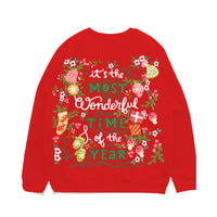 It’s the most wonderful time of the year - Heavyweight Baggy Christmas Sweatshirt For Men And Women