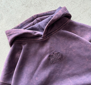 BlackBerry Purple Acid wash Hoodie