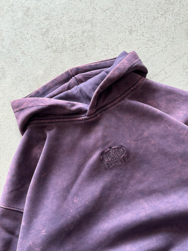 BlackBerry Purple Acid wash Hoodie