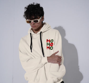 Ho Ho Ho : Heavyweight Baggy Unisex Hoodie