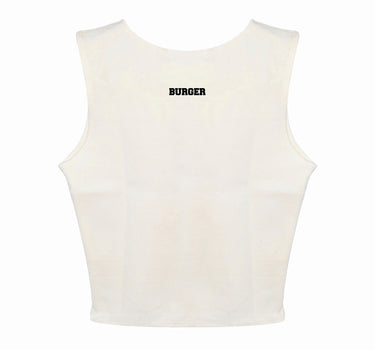 Minimal Burger Logo: Burger Bae Sleeveless Rachel Tank For Women