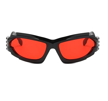 Techno Totem glasses : Orange Black