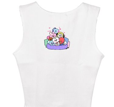 Bt21 Friends  : Burger Bae Sleeveless Rachel Tank For Women