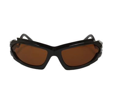Techno Totem glasses : Brown Black
