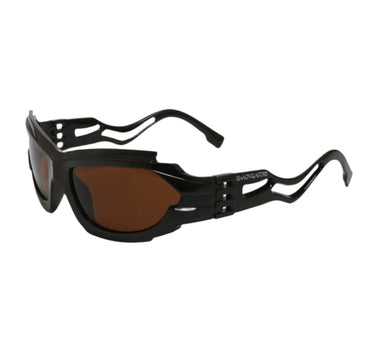 Techno Totem glasses : Brown Black