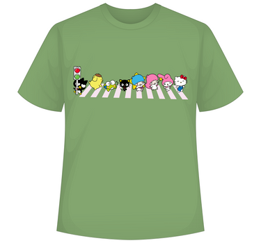 Sanrio Crossing : Burger Bae Regular  Tee For Men and Women