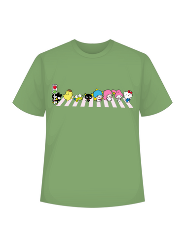 Sanrio Crossing : Burger Bae Regular  Tee For Men and Women