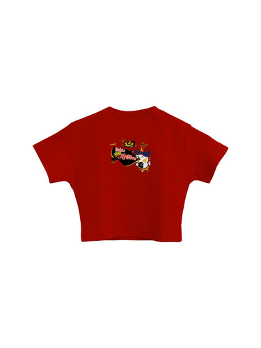 2x Spicy Extreme Buldak Ramen : Burger Bae Round Neck Crop Baby Tee For Women