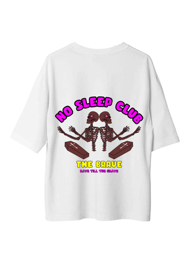 No Sleep Club : Burger Bae Oversized  Tee For Men