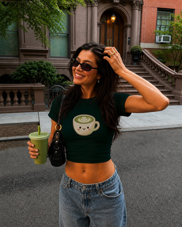 Matchaccino It Girl Baby tee for Women