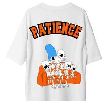 Patience : Burger Bae Oversized  Tee For Men and Women
