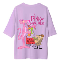 Pink Panther & The Inspector - Burger Bae Oversized  Tee For Men and Women