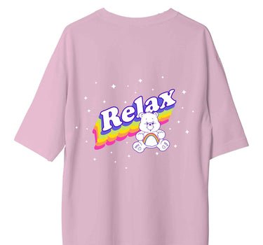 Relax Bear : Burger Bae Oversized  Tee For Men and Women