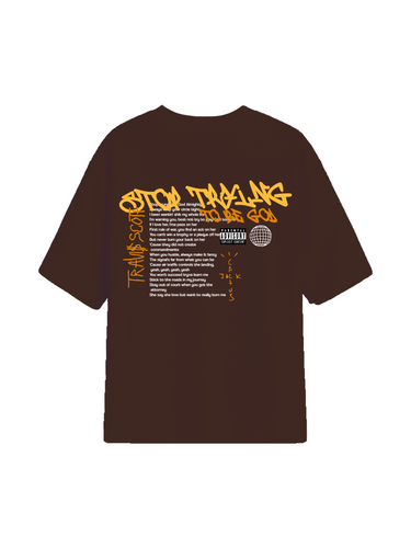 Travis Scott : Stop Trying To Be God Drop Sleeved  Tee For Men and Women