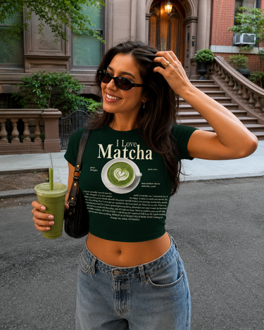 I Love Matcha It Girl Baby tee for Women