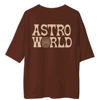 Travis Scott : Astro World- Burger Bae Oversized Unisex Tee
